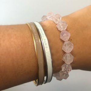 The “LOVE” ROSE QUARTZ HEALING CRYSTAL Bracelet